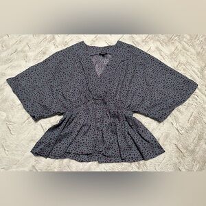 Mittoshop Blue and Red Speckled Tunic Top